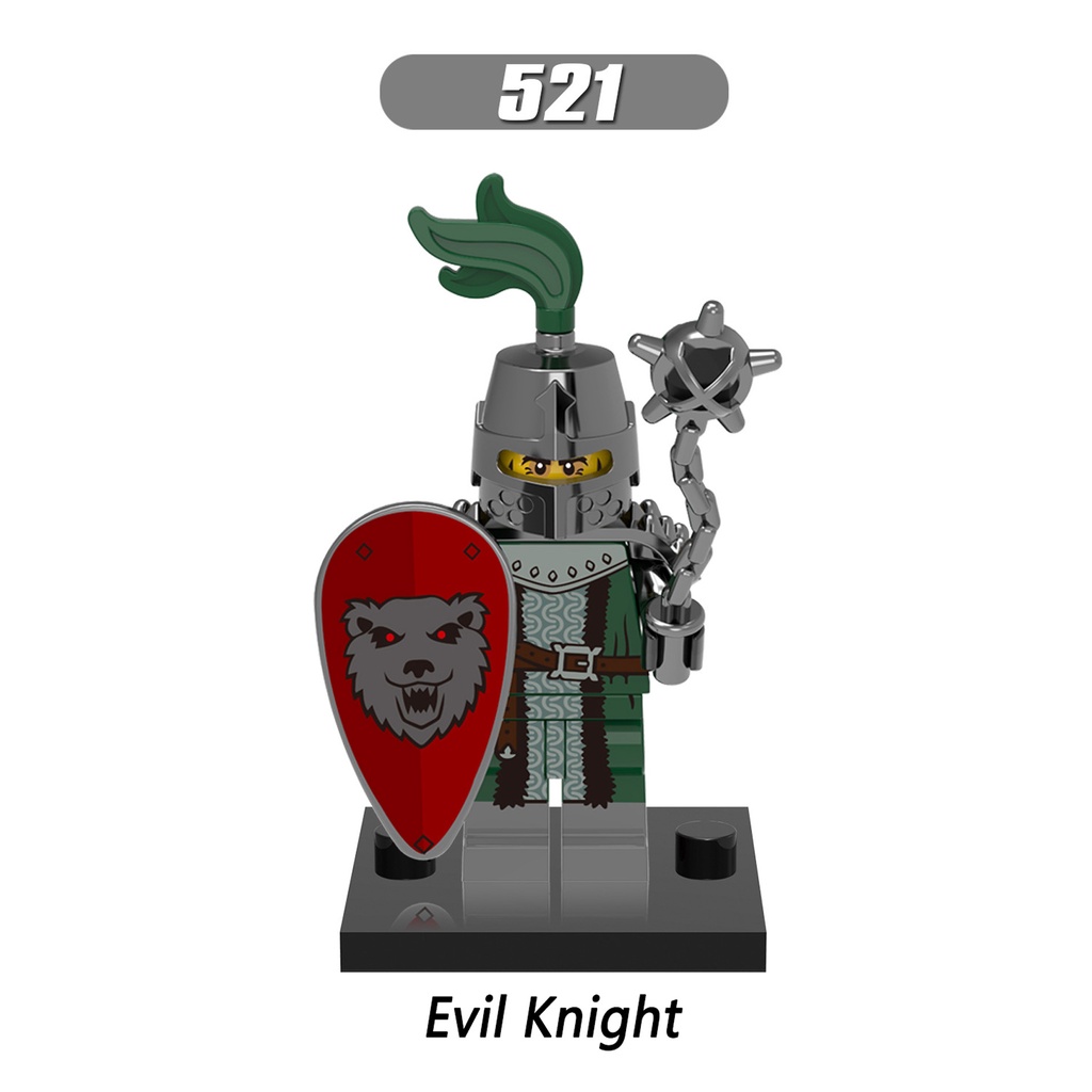 Xh0148 Mainan Action Figure Minifigures Dragon Kingdoms Heroic Evil Knight Dragon Archer