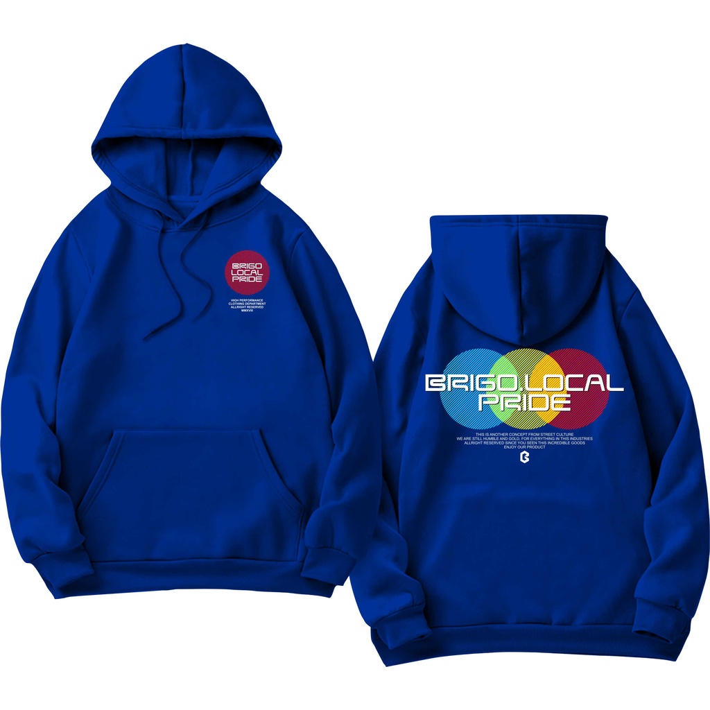 BRIGO Jumper Hoodie Three Circle II Sweater Hoodie BRIGO Three Circle Sablon DTF Fleece Cotton II SIZE M-XXL (Pria &amp; Wanita) Free stiker&amp;Gantungan Kunci