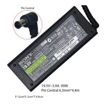 Adaptor Charger SONY VGP-AC19V20 VGP-AC19V33 VGP-AC19V37 VGP-AC19V19(19.5V - 3.9A) KABEL POWER