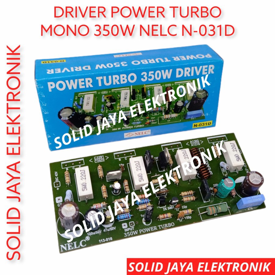 KIT DRIVER POWER 350 WATT MONO POWER TURBO 350W 350 W AMPLI AMPLIFIER NELC N-031D 350 W MONO