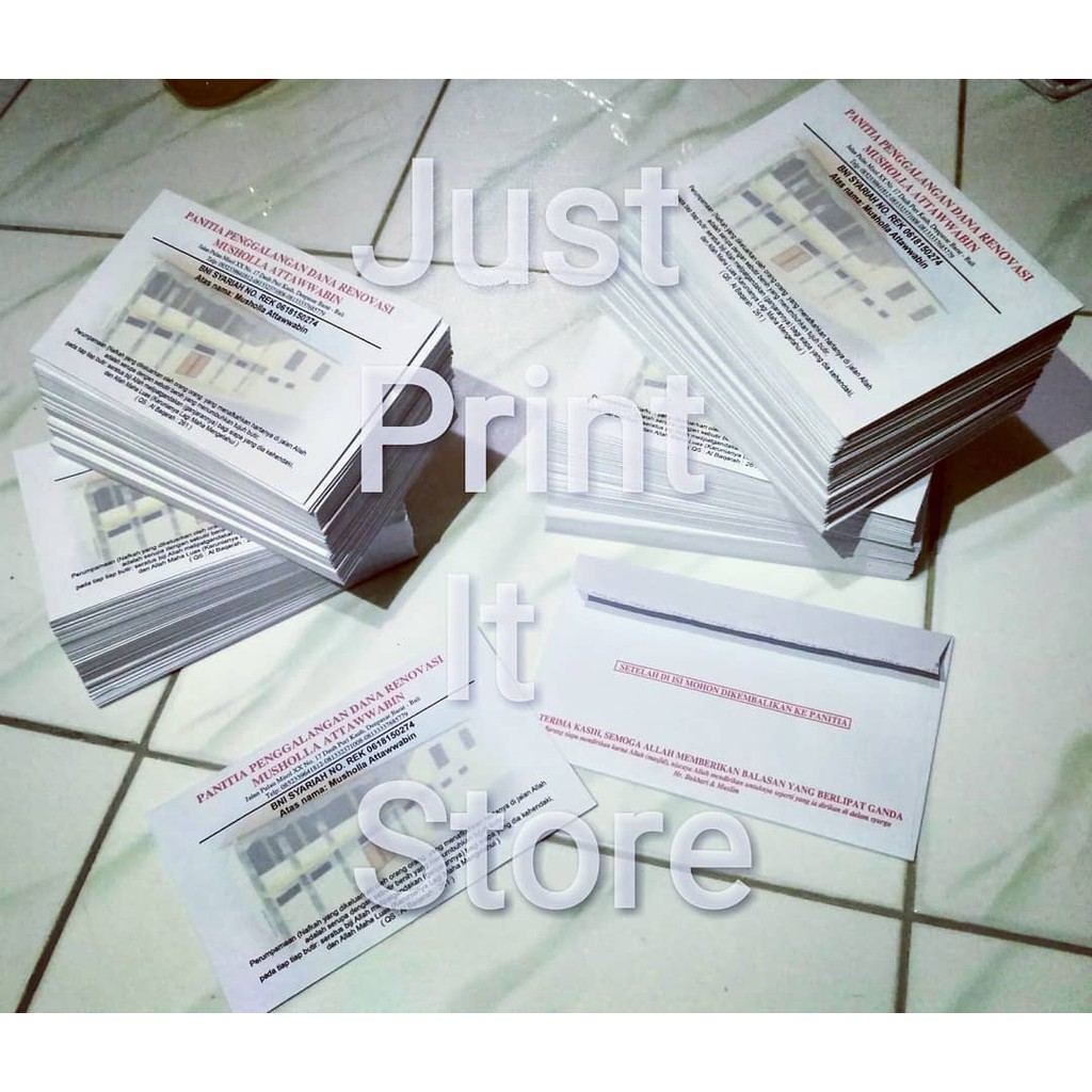 Cara Print Kop Surat Di Amplop Panjang Contoh Kop Surat