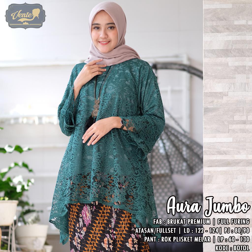 Atasan Kebaya Rinjani jumbo ld120 ld130/atasan kebaya bianca/atasan kebaya brukat jumbo/kebaya/atasan kebaya/kebaya wisuda/warna /gold/navy/dustypink/hijau/coksu