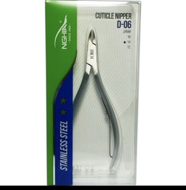 Nghia D-06 JAW 14 cuticle nipper NGHIA D06 D 06 ORI gunting kutikula proffesional use