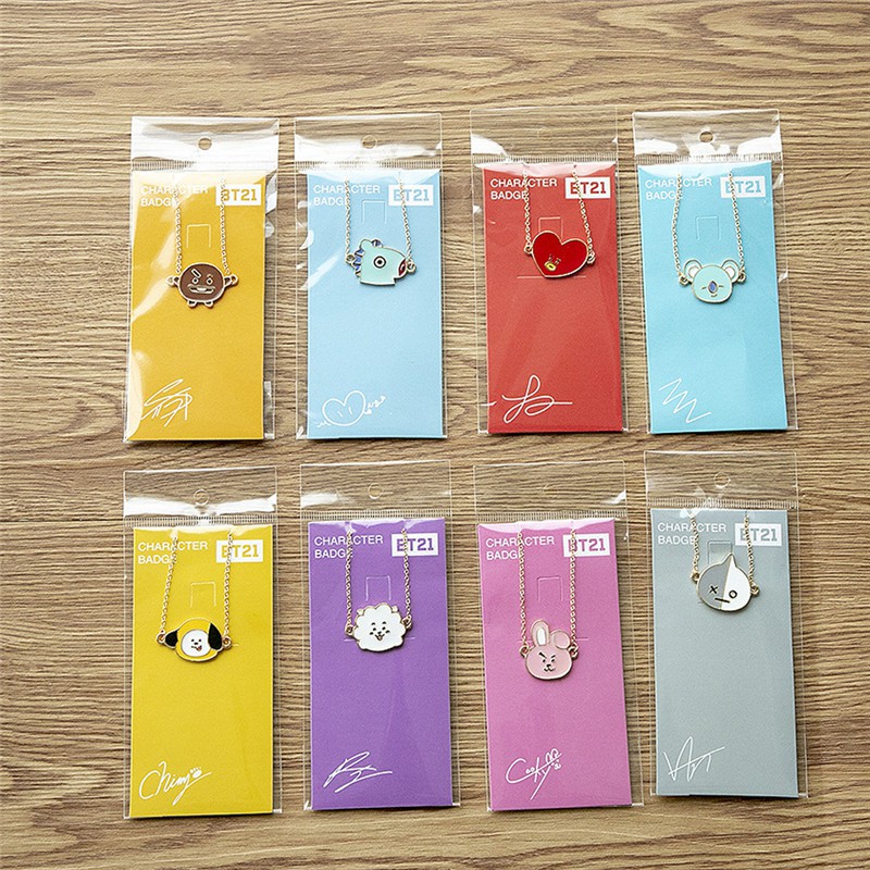 KPOP BTS Cartoon BT21 Bracelet Bantan Boys TATA CHIMMY COOKY Jewelry Fans Gift