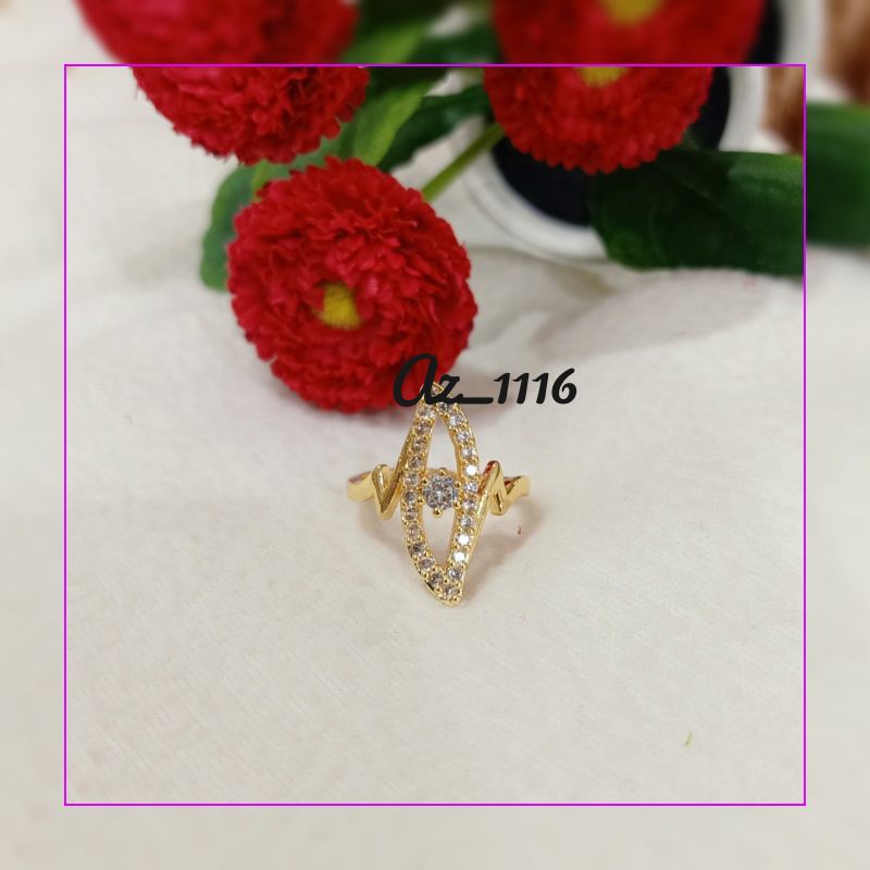 Cincin xuping dewasa_cincin gold permata_cincin xuping murah