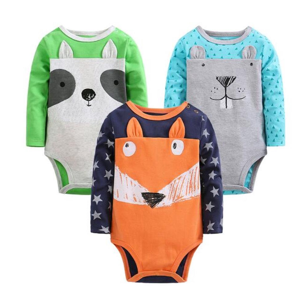 Bayi Yang Baru Lahir Kentut Pakaian Bayi Lucu Hewan Gaun Katun Bayi Yang Baru Lahir Kentut Pakaian Bayi Lucu Hewan Gaun Katun