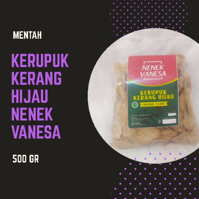 Kerupuk Kerang Hijau Mentah 500gr