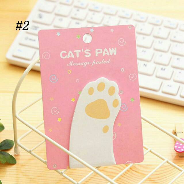 

Stickynotes - Post It bentuk cakar kucing