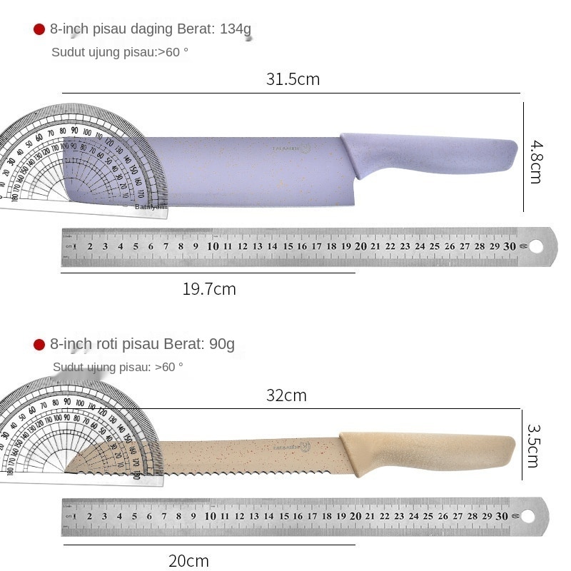 ANQI Stainless Pisau Set Alat Masak set pisau dapur Pisau Gunting Dapur EVCRIERH termurah