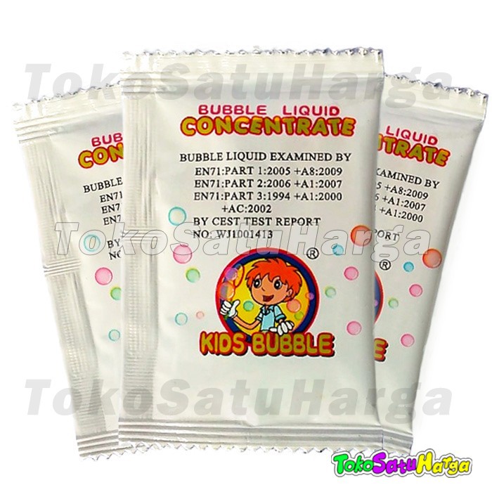 Refill bubble gun liquid concentrate isi ulang pistol Buble gelembung