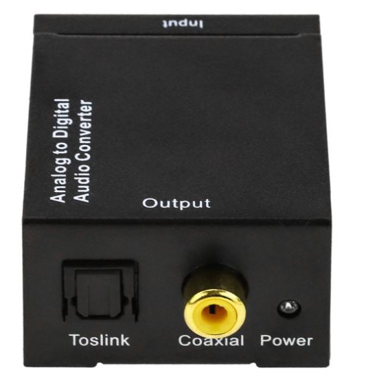 Analog to digital audio adapter converter with cable fiber optic audio 1.5m - rca audio to coaxial toslink