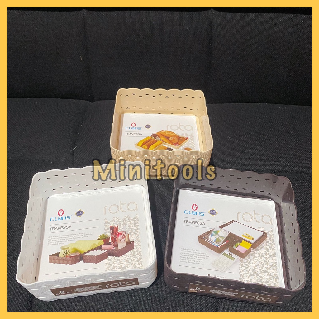 Keranjang Anyaman / Nampan Anyaman / Tray Rota Travessa Claris