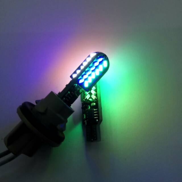 Lampu Senja T10 RGB 48 mata 2 mode