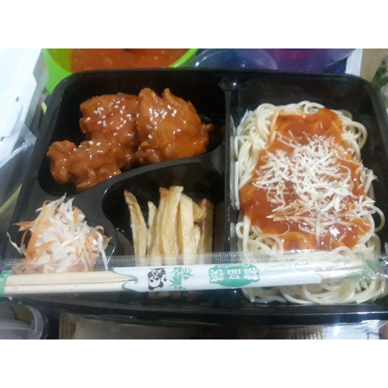 

paket bento spageti
