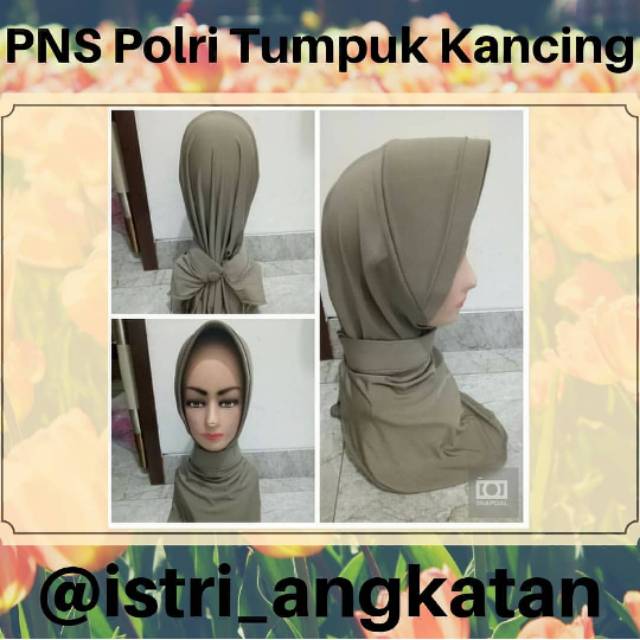 Jilbab PNS Polri Tumpuk Kancing