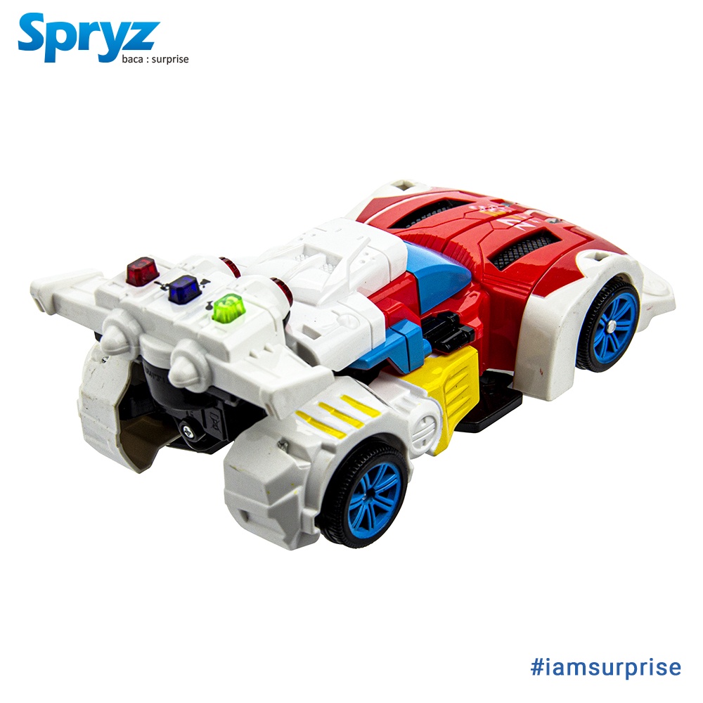 Spryz Revamp Justice Maxx - Mainan Mobil Robot Transformer