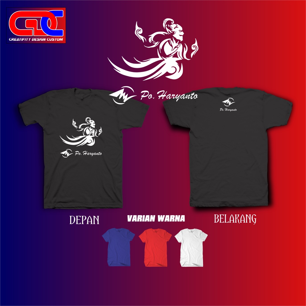 KAOS BAJU PO HARYANTO WAYANG - KAOS BISMANIA - KAOS HR - DISTRO BUS