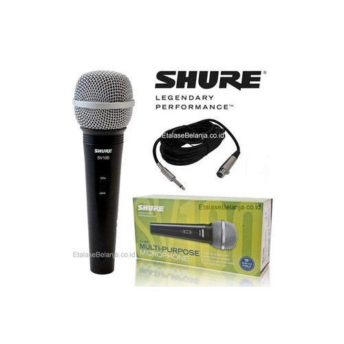 SHURE SV100 - VOCAL MICROPHONE - MIC KABEL SHURE ORISINIL