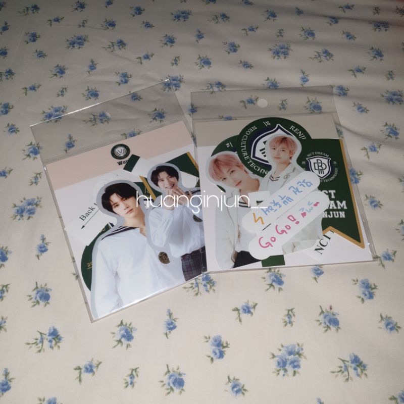 luggage back to school kit photocard + sticker set ten / renjun