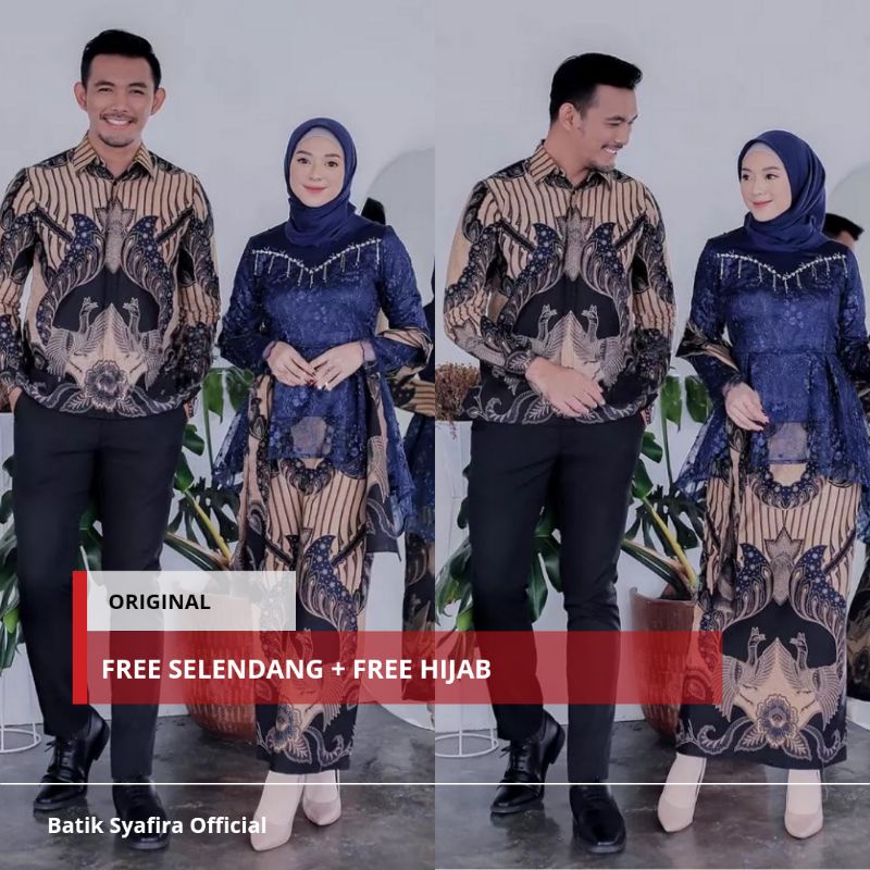 Set Batik Couple Kalena • Kebaya Couple • Outfit Wisuda • Kebaya Lamaran • Dress Kondangan