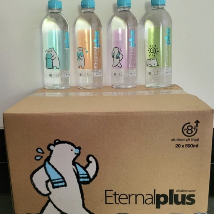 

(BISA COD) Eternal Plus motif baru 500ml Air mineral E + - New Life 330ml, Tanpa plastik