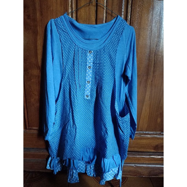 blouse polkadot (preloved)