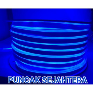 Lampu Led neon  flexible Rope light Custom Warna  Biru 