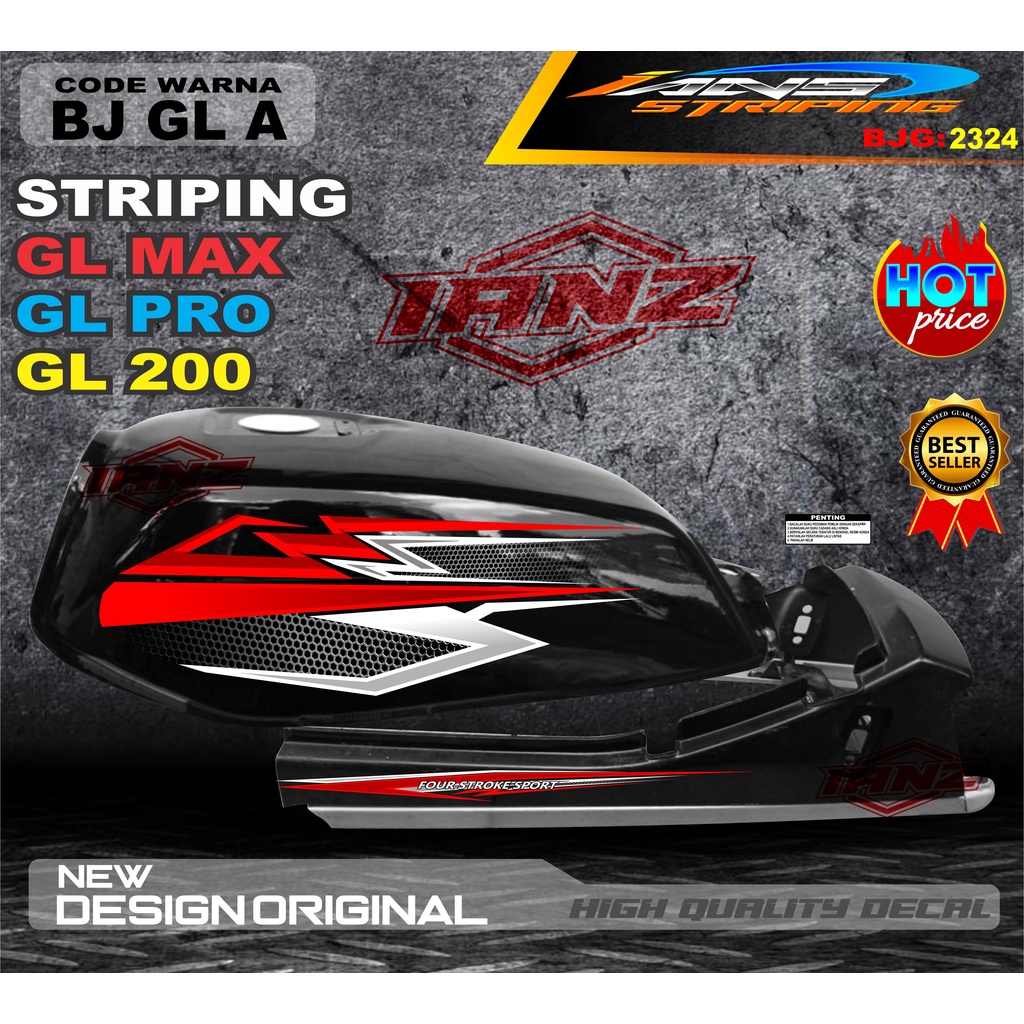 STRIPING GL MAX GL PRO TERBARU / VARIASI STIKER GL TERMURAH / COSTUM STRIPING GL MAX / STIKER MOTOR