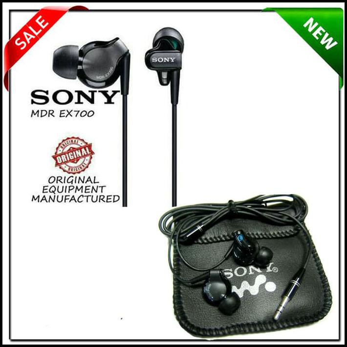 EKSKLUSIF HEADSET / EARPHONE / HANDSFREE SONY XPERIA MDR-EX700 STEREO SUPER BASS