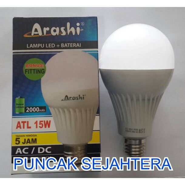 Lampu LED emergency Arashi 15w 15 watt