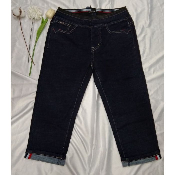 7/8celana cewek pinggang karet