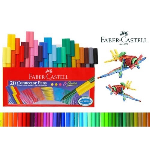 

Jual Spidol (Connector Pens) Faber Castell 20 Warna Diskon