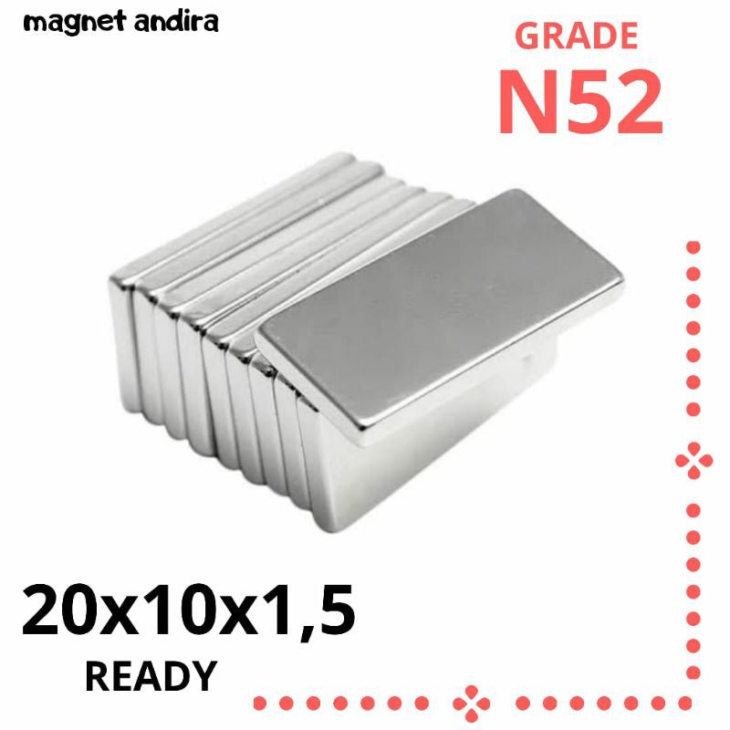 1 pack magnet neodymium kotak 20mm