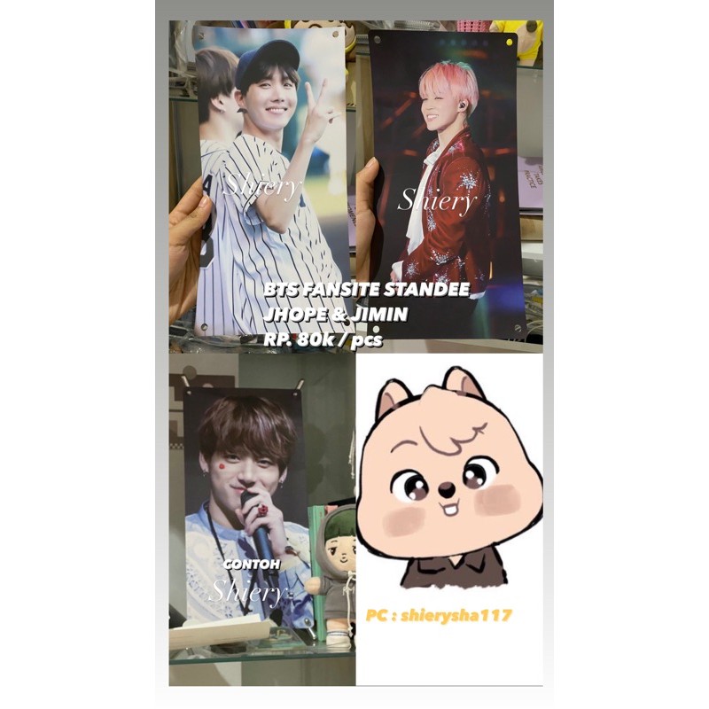 BTS JUNGKOOK JHOPE JIMIN STANDEE FANSITE