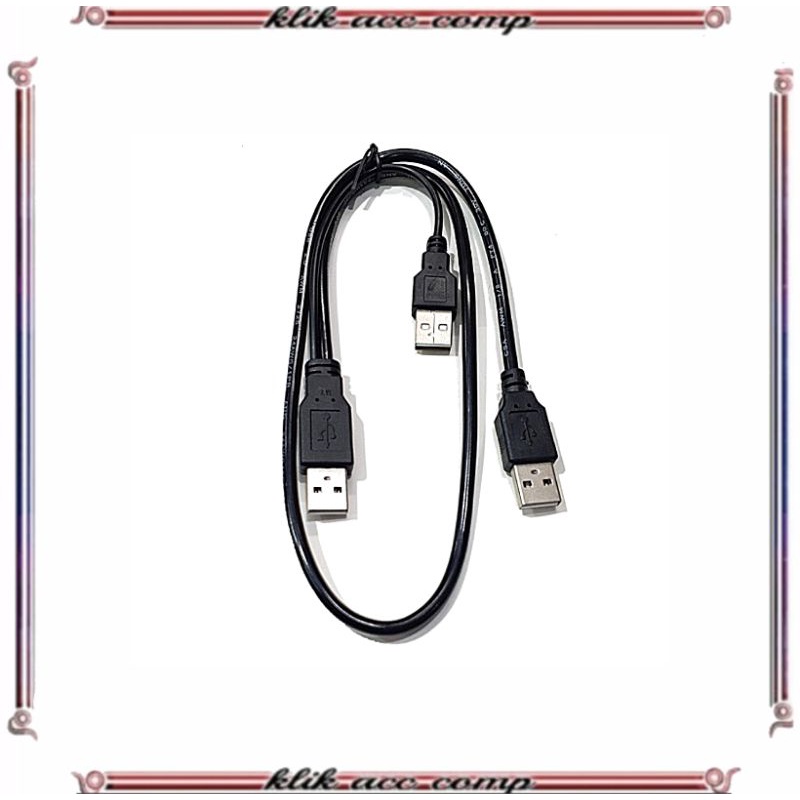 Kabel Usb Male To Male- Kabel Usb External Hardisk Cabang 2