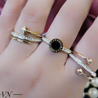 Titanium Perhiasan Cincin Wanita T876