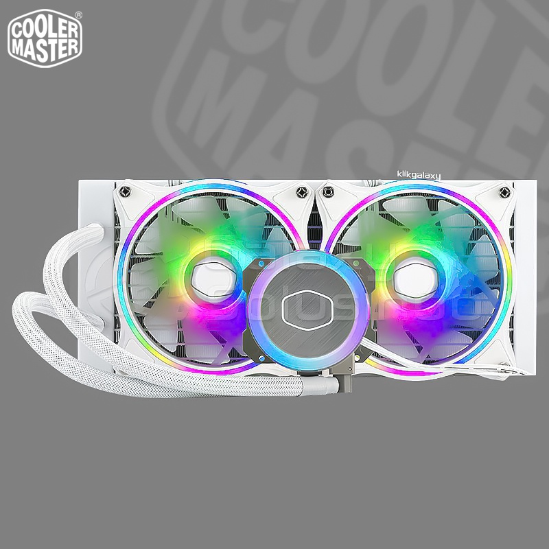 Cooler Master MasterLiquid ML240 Illusion White Edition Addressable RGB Liquid CPU Cooler