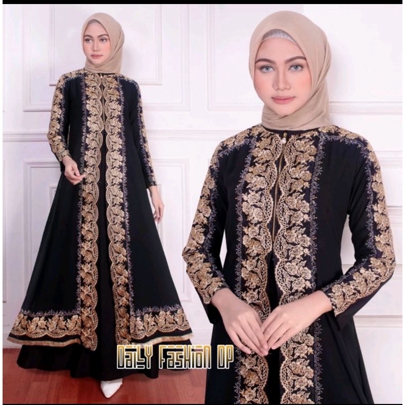 Gamis Turkey 1481 Hawa #380 Dress Busana Muslimah By Original Mega Store Farzolla 2