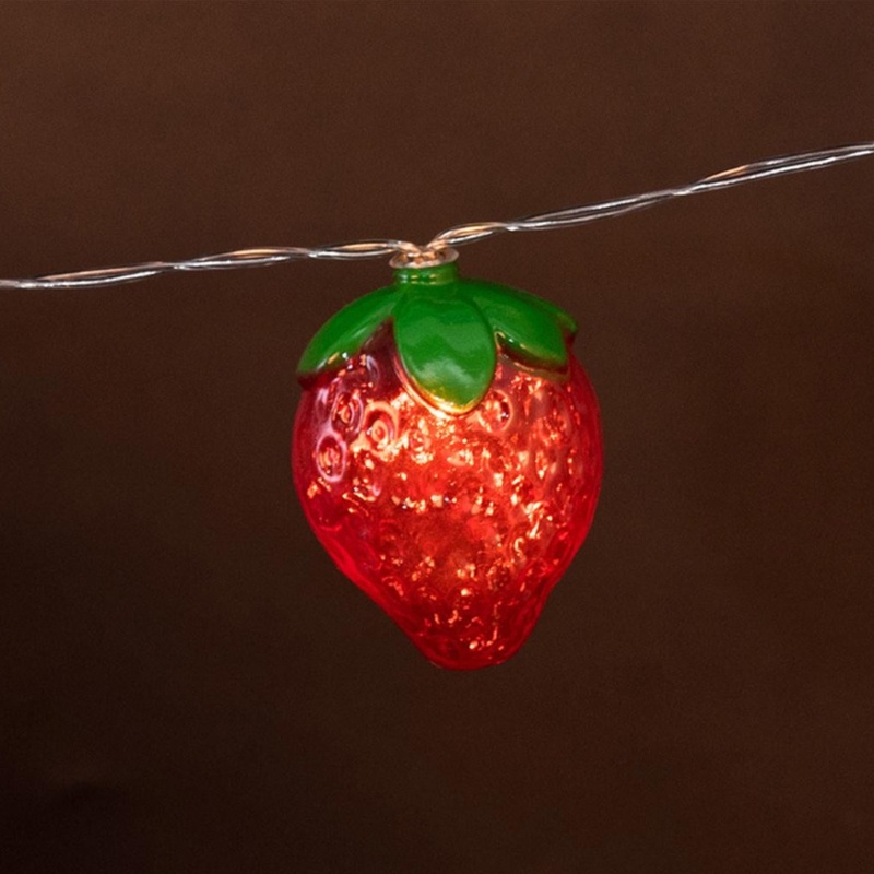 Zzz Lampu String Led Bentuk Strawberry Untuk Dekorasi Natal