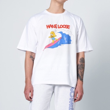 ADLV X Simpsons Surfing Lisa Tee White 100% Original