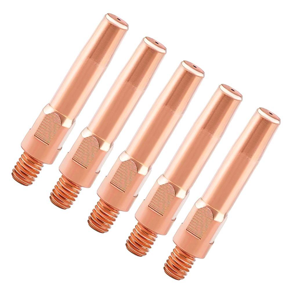 Populer 5pcs Welding Torch Ujung Konduktif Perakitan Las Solder Perlengkapan Set Konsumsi 200A/350A/500A