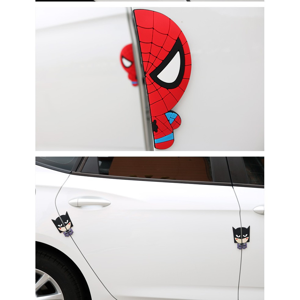 Strip Pelindung Pintu Mobil Anti Tabrakan Motif Kartun Hero Hero