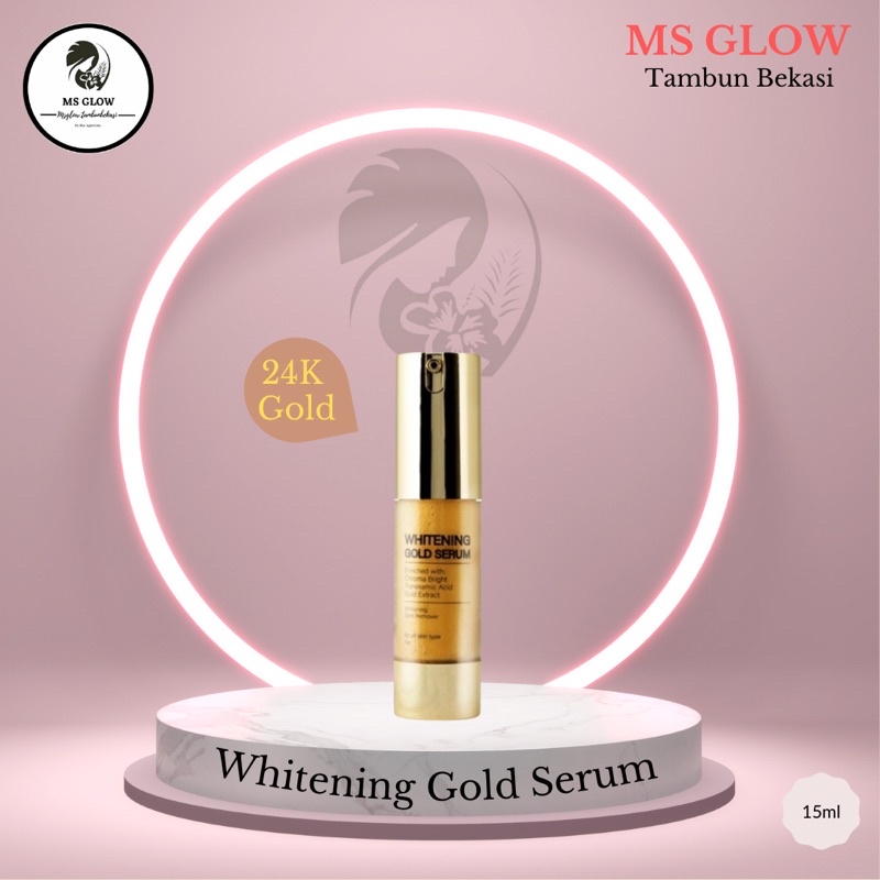 MS GLOW Whiteng Gold Serum 24K | serum untuk flek hitam dan anti aging