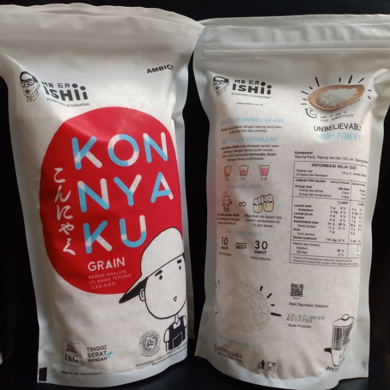 

Beras Shirataki Konyaku Rice diet keto DEBM 1 kg