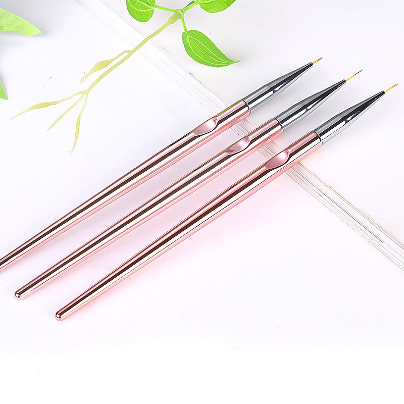 Kuas Kuku Nail Art 3 Pcs / Nail Art Liner Brush / Brush Liner 3 Pcs