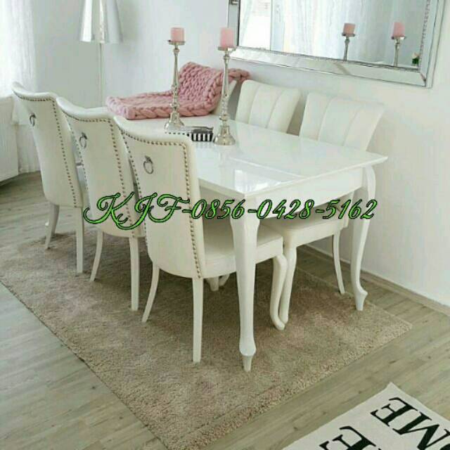 Meja makan mewah duco meja makan minimalis duco