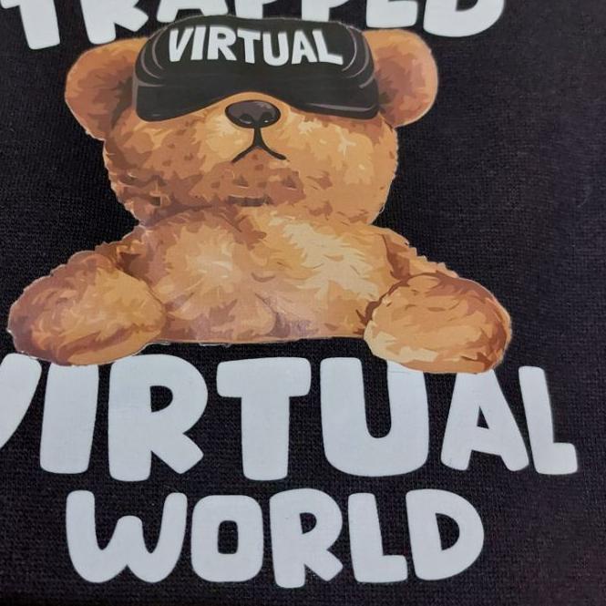 BLURRY Sweater Hoodie Motif Bear Fantasy Pria dan Wanita Bahan Fleece Tebal Original Quality Terbaru