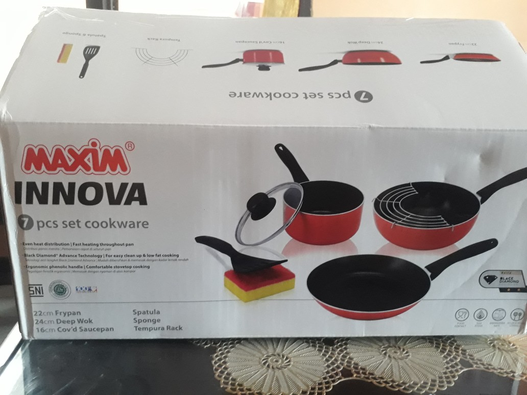 Rantangshop Panci Set Innova 7in1 Deep Wook  Frypan Saucepan