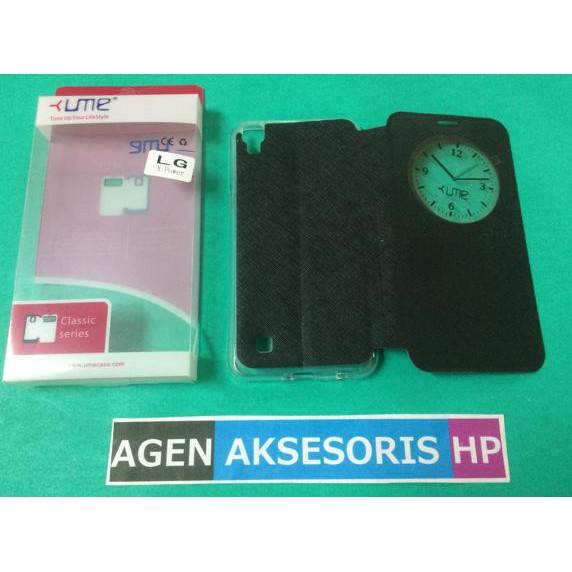 FLIPCOVER LG X POWER K220 5.3 INCHI FLIP CASE SARUNG BUKU UME CLASSIC PROMO