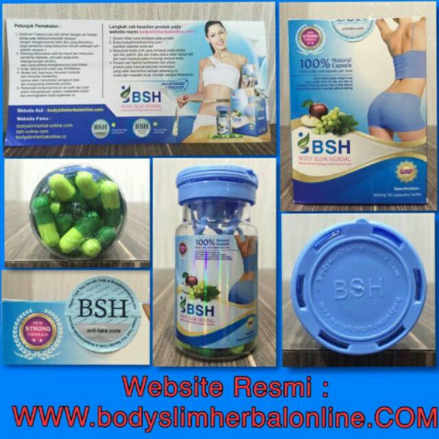 pelangsing bergaransi uang kembali body slim herbal ( BSH ) asli oryginal cepat aman